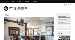 Desktop Screenshot of irvinerobinsoninteriors.com
