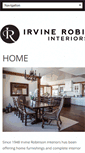 Mobile Screenshot of irvinerobinsoninteriors.com